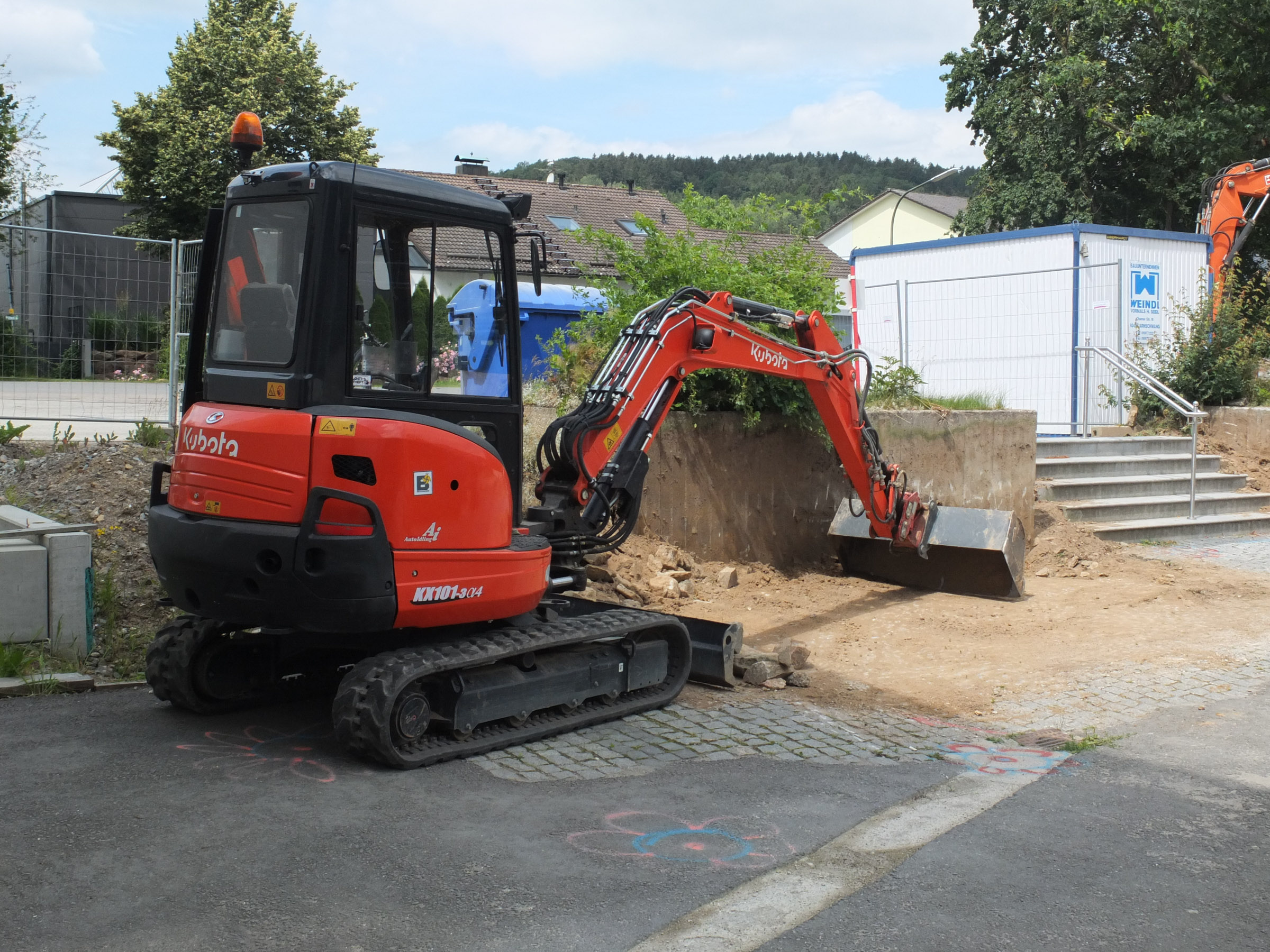 Abbau Steinmauer